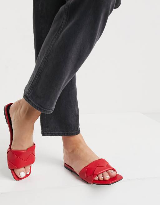 Sandalias rojas Forty de ASOS DESIGN | ASOS