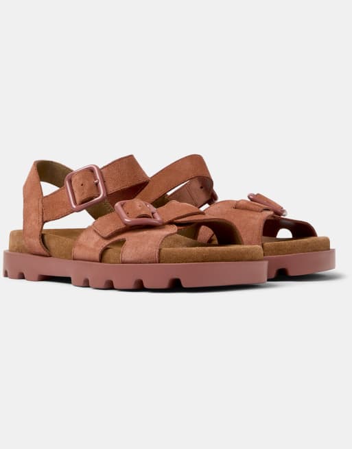 Sandalias rojo medio Brutus de Camper
