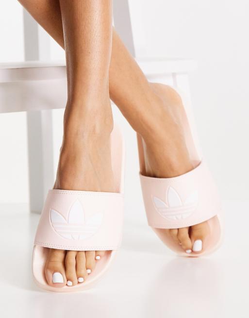 Sandalias rosa pálido Adilette Lite de adidas Originals
