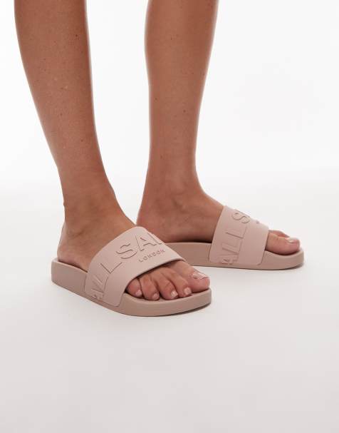 Sandalias rosa palo de goma Biggy de AllSaints - view 1