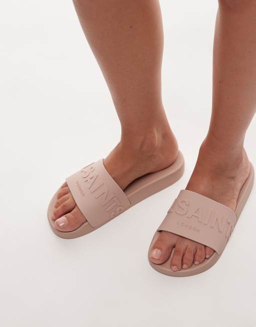 Sandalias rosa palo de goma Biggy de AllSaints, 2 de 4