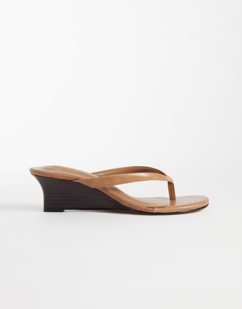 Sandalias tostado envejecido de tacón con cuña Edgy de Tony Bianco - view 1