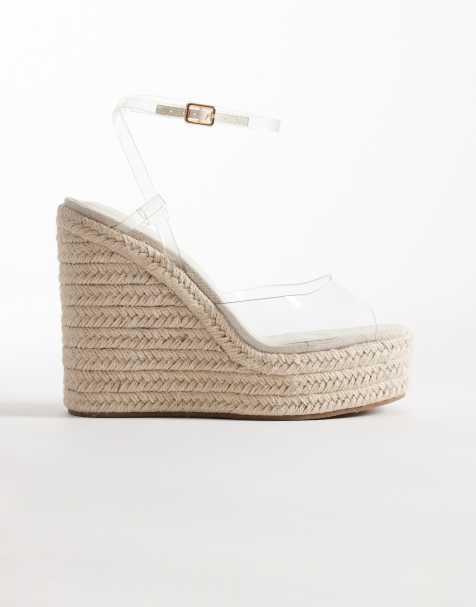 Sandalias transparentes con cuña estilo alpargata Tamryn de ASOS DESIGN - view 1