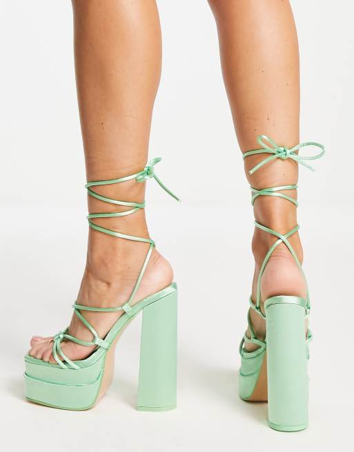 Tacones verde menta new arrivals