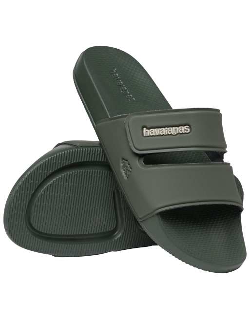 Sandalias verdes sin cierres con tiras de Havaianas, 4 de 4