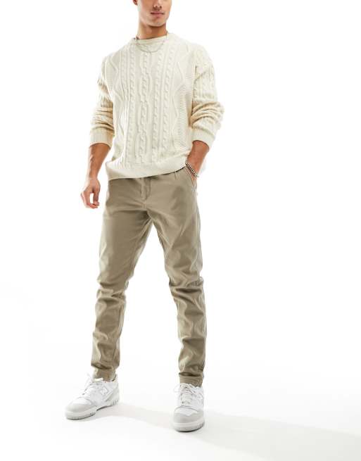 Sandfarvede chinos i smal pasform fra Jack & Jones Intelligence , 3 af 5