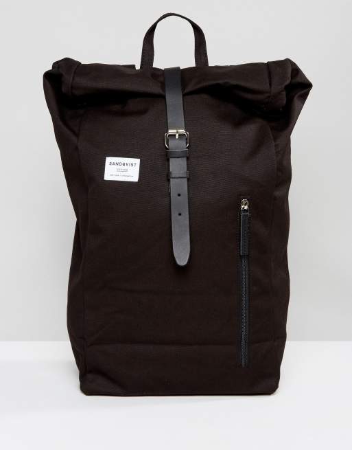 Sandqvist Dante Rolltop Backpack In Black