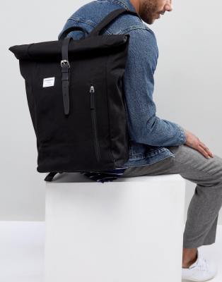 Sandqvist Dante Rolltop Backpack In Black | ASOS