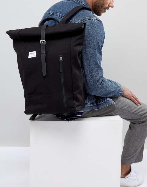 Sandqvist Dante Rolltop Backpack In Black