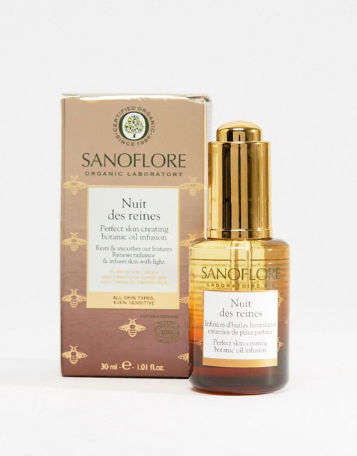 Sanoflore Organic Nuit Des Reines Royal Jelly Skin-Perfecting Night Oil 30ml