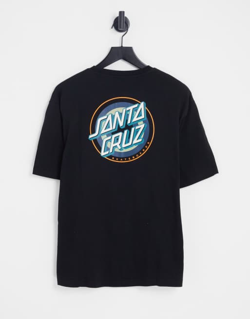 Santa Cruz absent gleam dot back print t-shirt in black