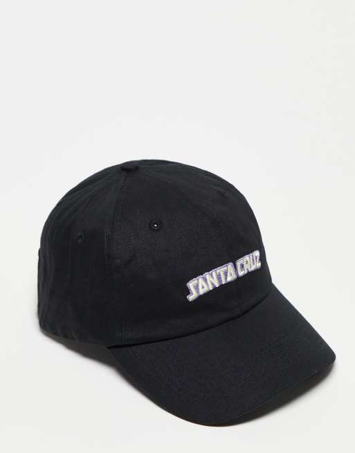 Santa Cruz arch script cap in black
