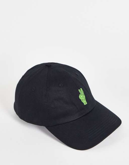 Santa Cruz atomic peace cap in black exclusive to ASOS