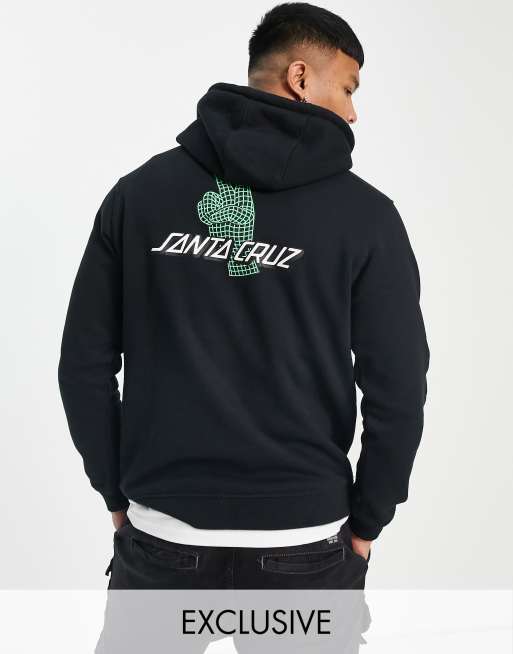 Santa Cruz - Atomic Peace - Sweat à capuche à bande imprimée au dos - Noir - Exclusivité ASOS