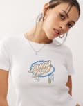 [Santa Cruz] Santa Cruz baby t-shirt with logo chest print-White 12 White