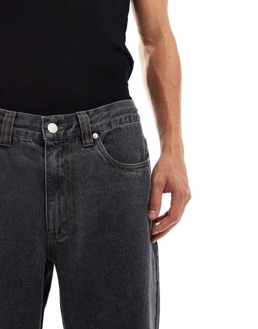 Santa Cruz baggy fit denim jeans in washed black, 5 of 5