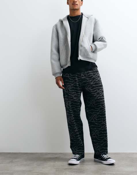 Santa Cruz barbed wire patterned loose fit jeans in multi - view 1