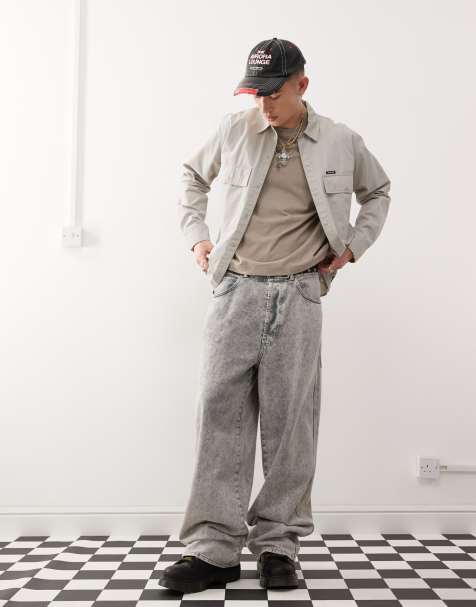 Santa Cruz – Beige overshirt i cargostil - view 1
