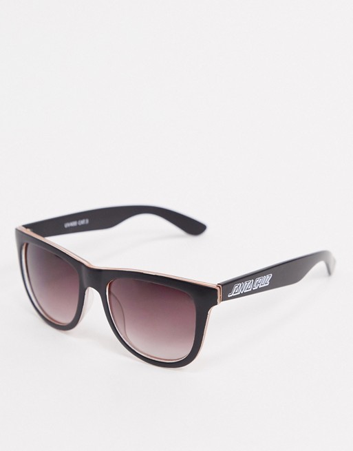 Santa Cruz Bench sunglasses in black/orange