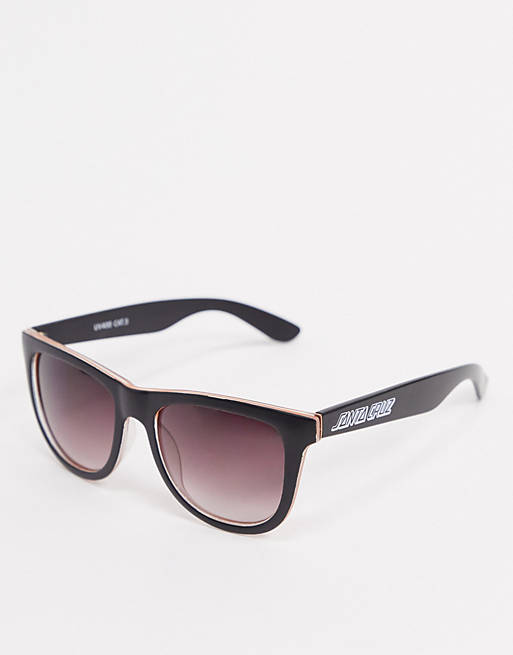 Santa Cruz Bench sunglasses in black/orange | ASOS