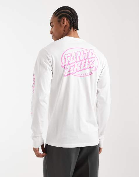 Santa Cruz – Biały T-shirt z długimi rękawami i grafiką - view 1