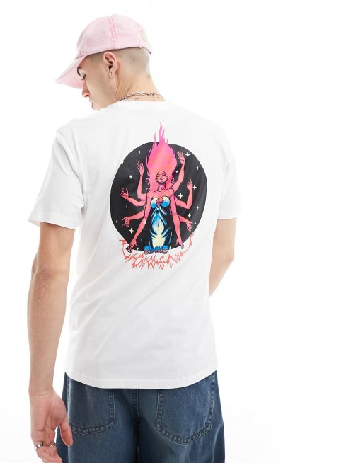 Santa Cruz – Biały T-shirt z nadrukiem „Danger Zone”