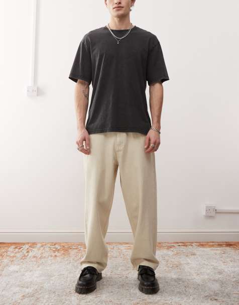 Santa Cruz Big baggy jeans in cream - view 1