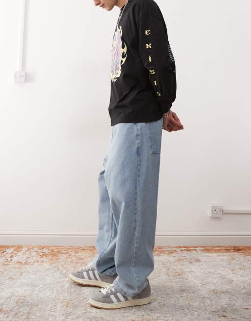 Santa Cruz Big baggy jeans in light wash blue, 3 of 5