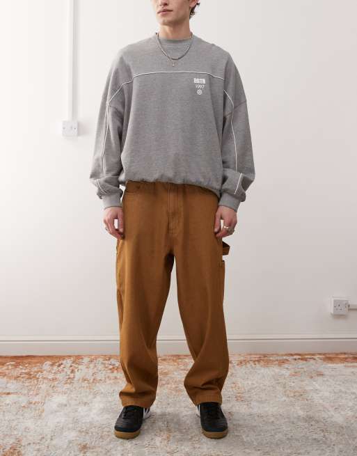 Santa Cruz - Big - Baggy timmermansjeans in lichtbruin
