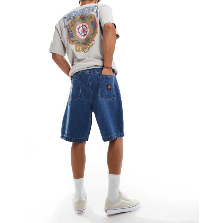 Santa Cruz Big denim shorts in classic blue | ASOS