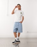 [Santa Cruz] Santa Cruz Big denim shorts in light wash blue W30 Light wash blue