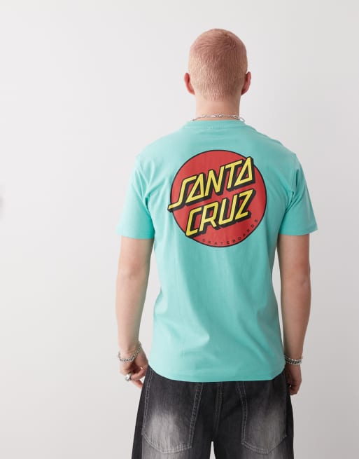 Santa Cruz – Blå t-shirt med rund logga baktill, 4 av 4