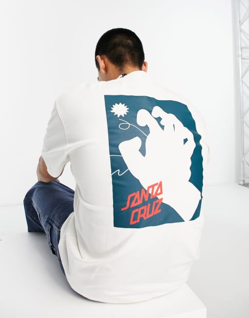 Santa Cruz box sketch t shirt in white ASOS