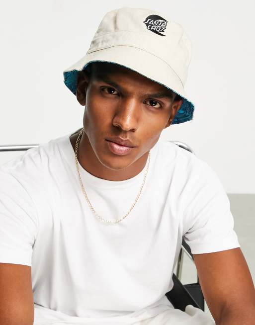 Santa Cruz cabana bucket hat in off white ASOS