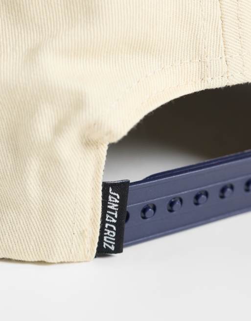 Santa Cruz cappellino snapback classico con logo sfumato a righe e visiera a contrasto multicolore, 3 di 3