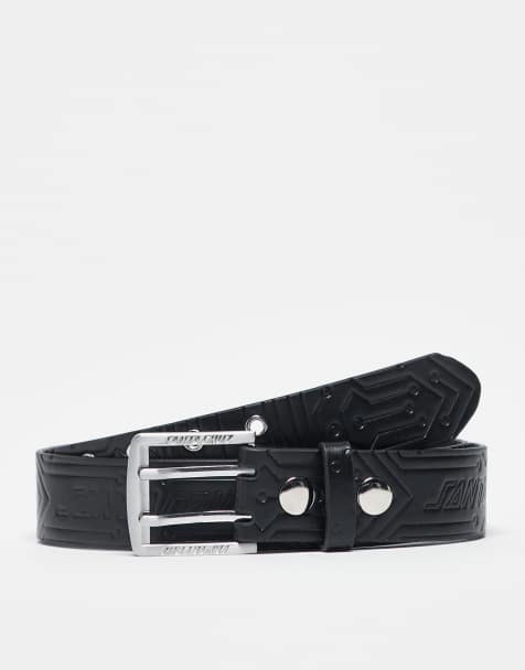 Santa Cruz - Ceinture estampée en similicuir - Noir - view 1