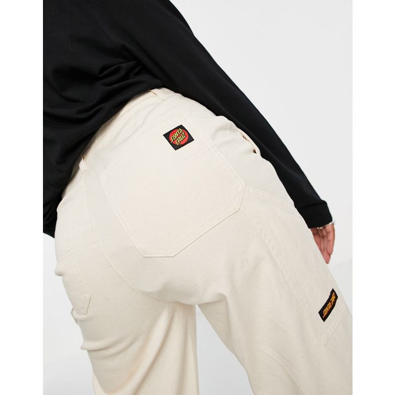 Pantaloni e leggings Donna Santa Cruz - Chino a fondo ampio comodi color sabbia