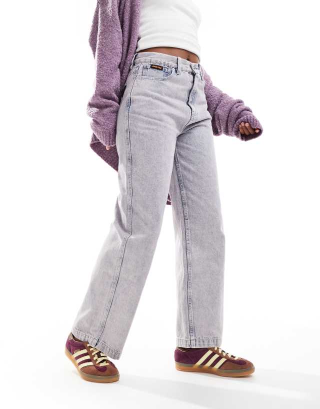 Santa Cruz - classic baggy denim jeans in dusty pink