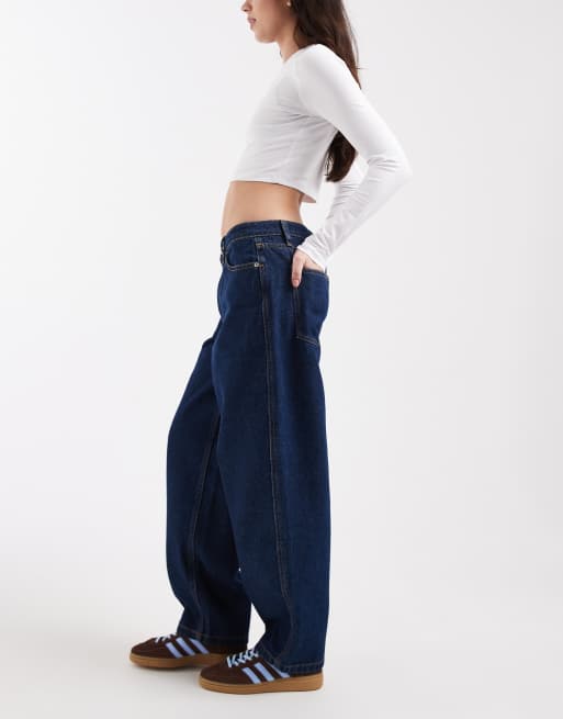 Santa Cruz classic barrel leg jeans in dark indigo, 3 of 5