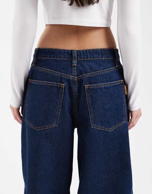 Santa Cruz classic barrel leg jeans in dark indigo, 4 of 5