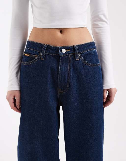Santa Cruz classic barrel leg jeans in dark indigo, 5 of 5