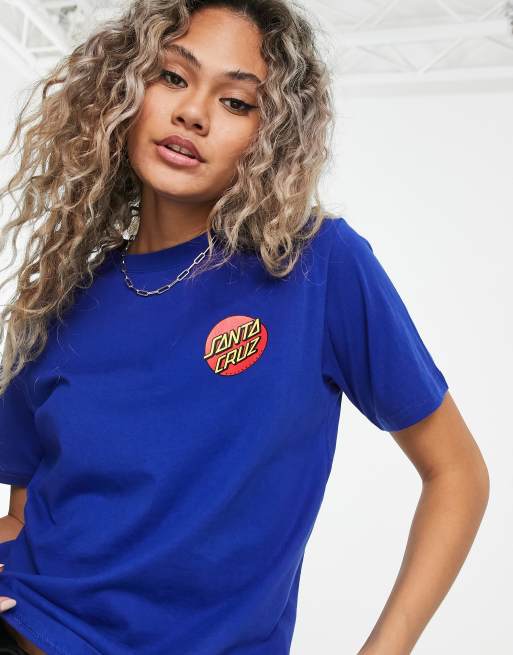 Santa Cruz classic chest dot t shirt in cobalt blue ASOS