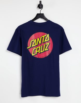 Santa Cruz Santa Cruz classic dot chest t-shirt in navy