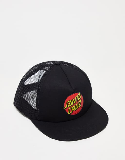 Santa Cruz classic dot mesh cap in black