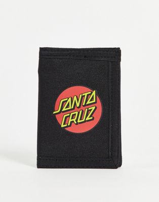 Santa Cruz classic dot wallet in black
