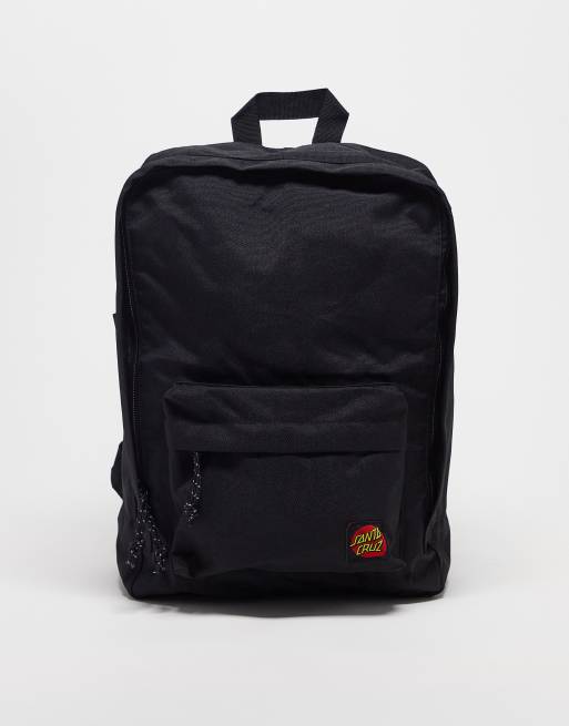 Santa Cruz classic label backpack in black ASOS