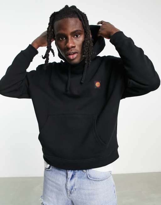 Santa Cruz classic label hoodie in black ASOS