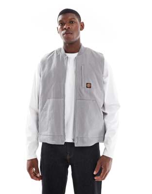 Santa Cruz Santa Cruz classic label regular fit gilet in light grey