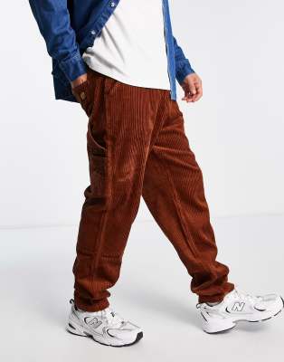 Santa Cruz classic painters corduroy pants in brown - ASOS Price Checker