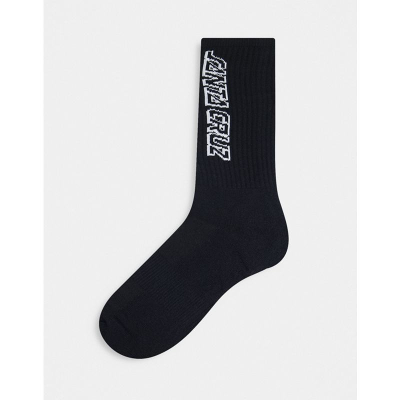 Santa Cruz – Classic Strip – Socken in Schwarz mit Logo